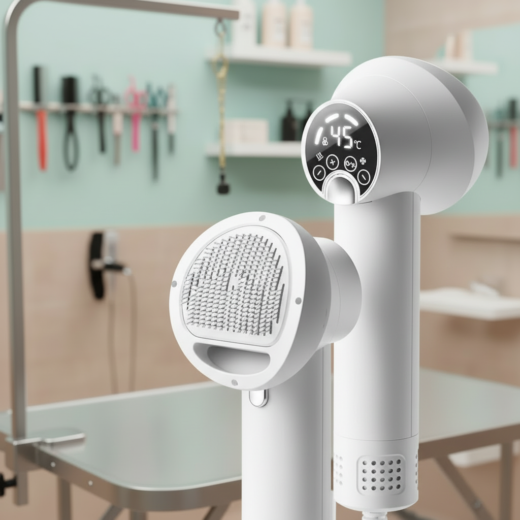 Soft Drying and Brushing Tool for a Relaxing Grooming Experience