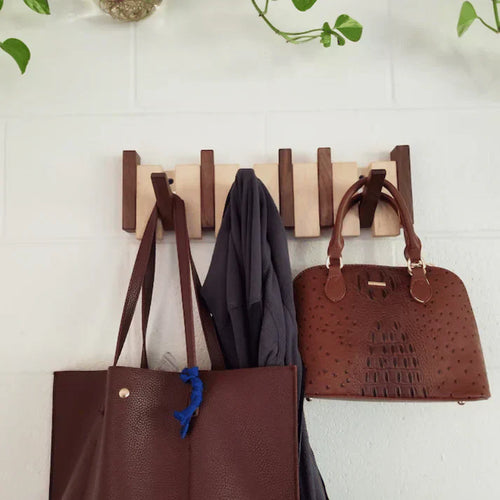 Elegant Wooden Piano Coat Rack