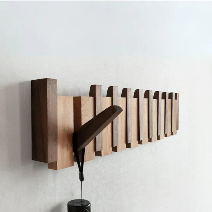 Elegant Wooden Piano Coat Rack