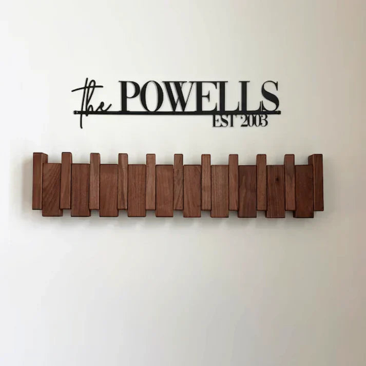 Elegant Wooden Piano Coat Rack