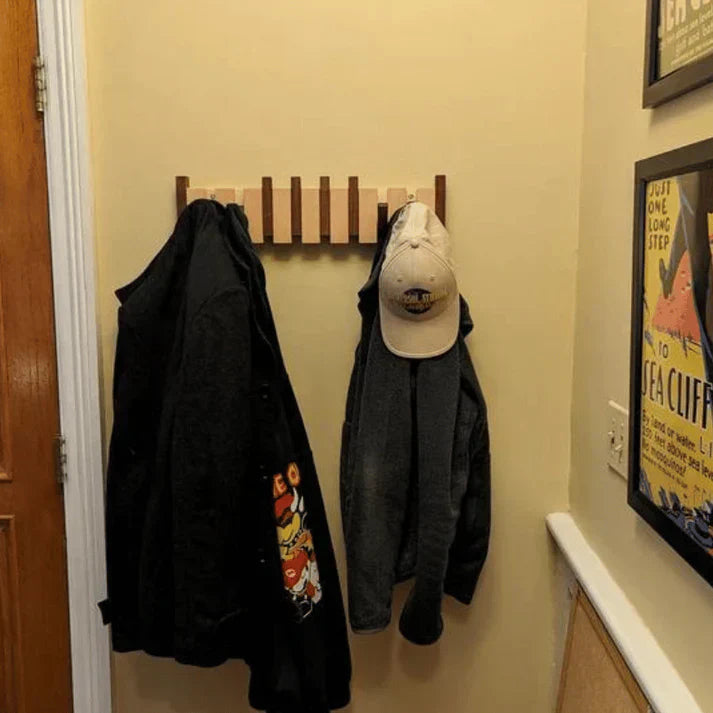 Elegant Wooden Piano Coat Rack