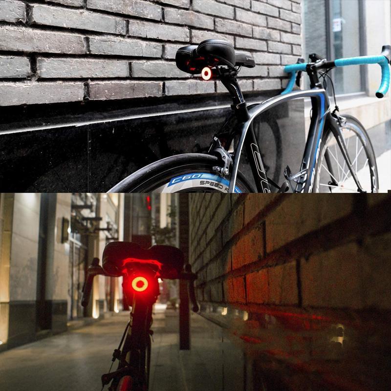 6-Mode Rear and Brake Light for Bicycles and Road Bikes with Battery