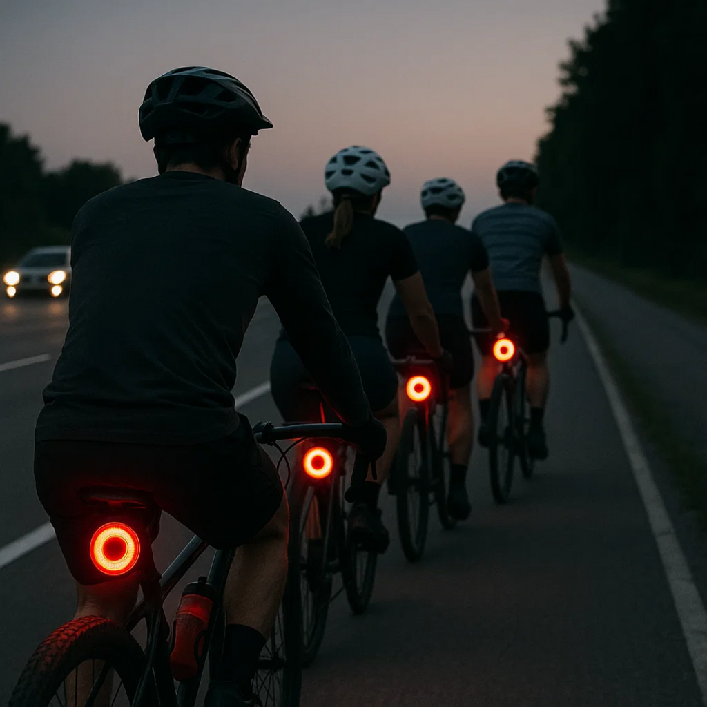 6-Mode Rear and Brake Light for Bicycles and Road Bikes with Battery