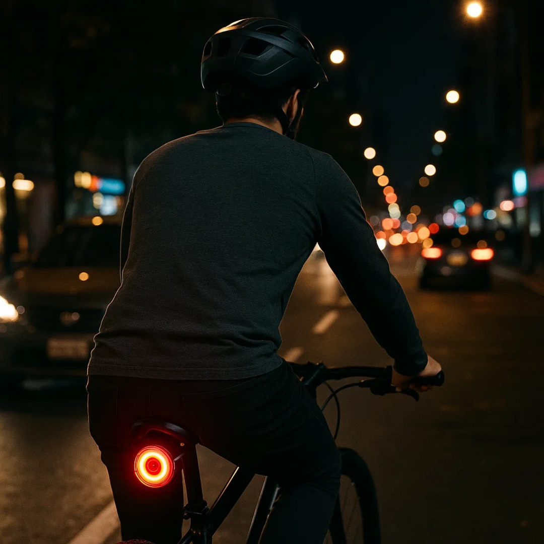 6-Mode Rear and Brake Light for Bicycles and Road Bikes with Battery