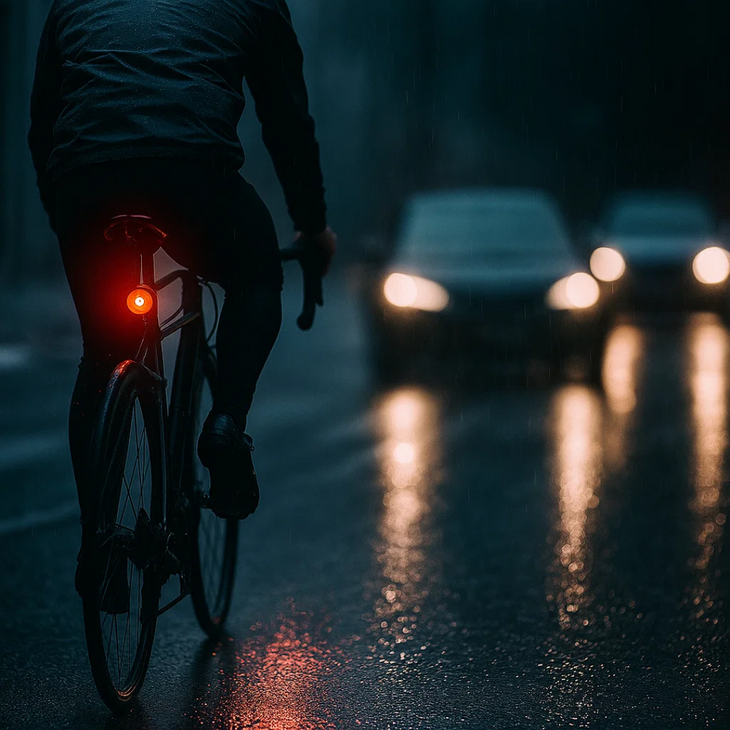 6-Mode Rear and Brake Light for Bicycles and Road Bikes with Battery