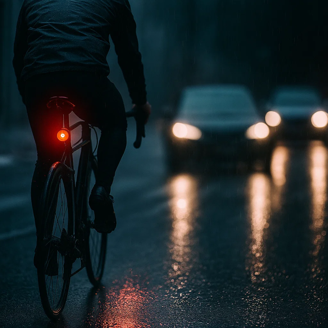 6-Mode Rear and Brake Light for Bicycles and Road Bikes with Battery