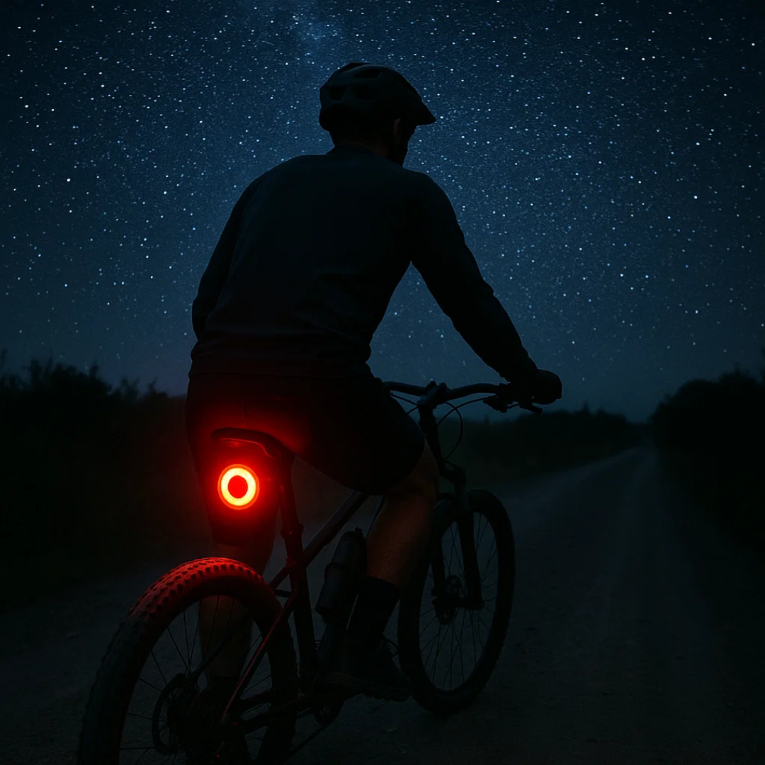 6-Mode Rear and Brake Light for Bicycles and Road Bikes with Battery