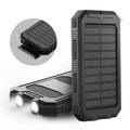 20000mAh Waterproof Solar Power Bank - Portable External Charger