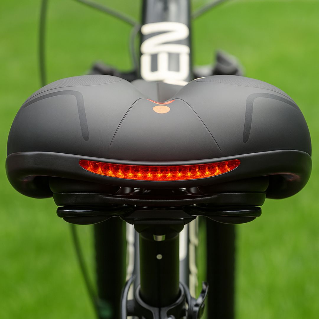 Comfortable Ergonomic Bike Seat with Suspension for Everyday Riding and Touring