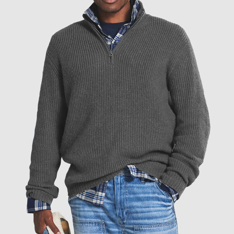 Men's Warm Pullover | Zipper