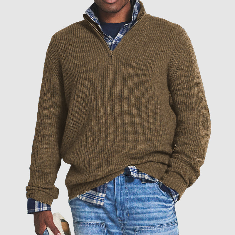 Men's Warm Pullover | Zipper