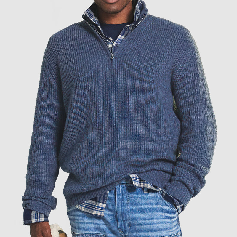 Men's Warm Pullover | Zipper