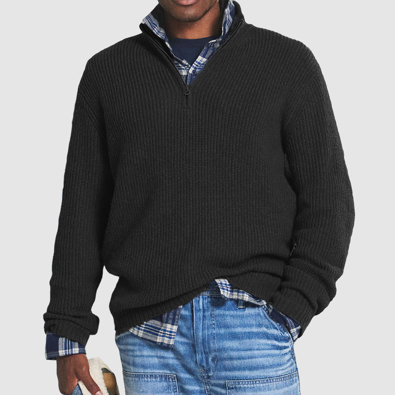 Men's Warm Pullover | Zipper