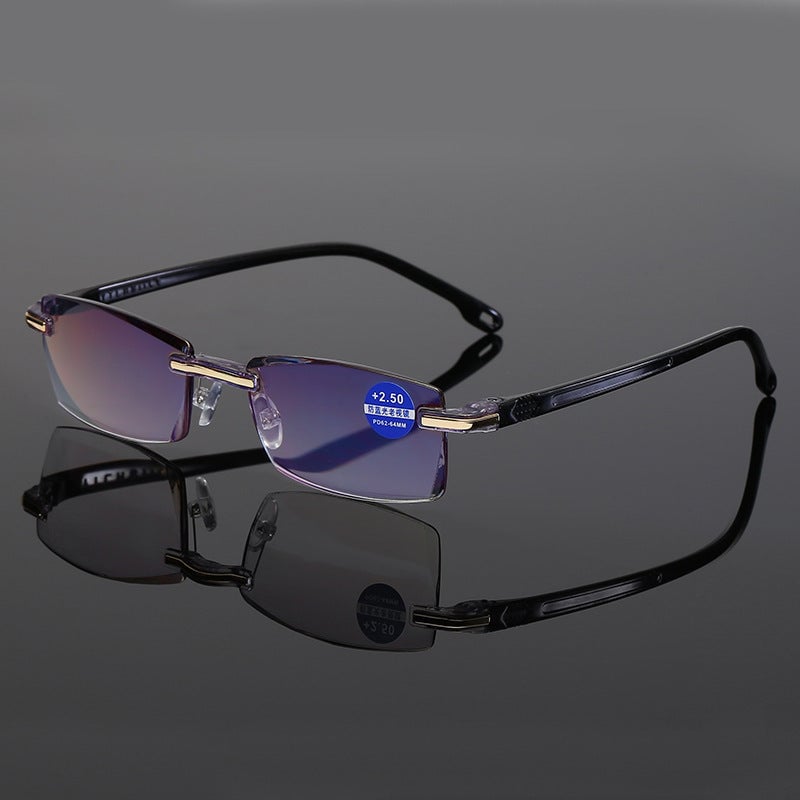 Smart Reading Glasses with Progressive Lenses | Lightweight Design & Blue Light Filter | Ideal for Near and Distant Vision | Durable Titanium TR90 Frame