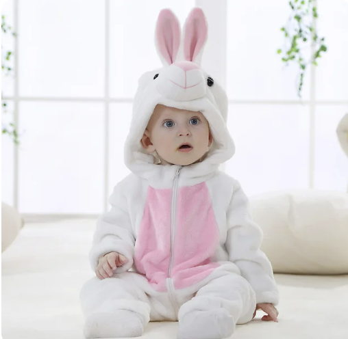 Infant Fleece Romper | Cozy Animal Onesie