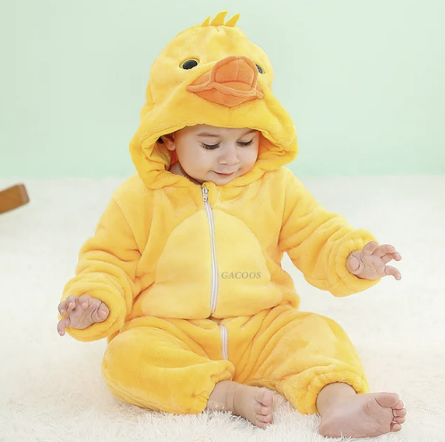 Infant Fleece Romper | Cozy Animal Onesie