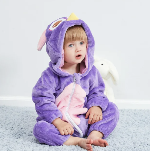 Infant Fleece Romper | Cozy Animal Onesie