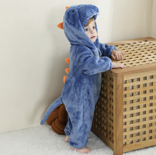 Infant Fleece Romper | Cozy Animal Onesie