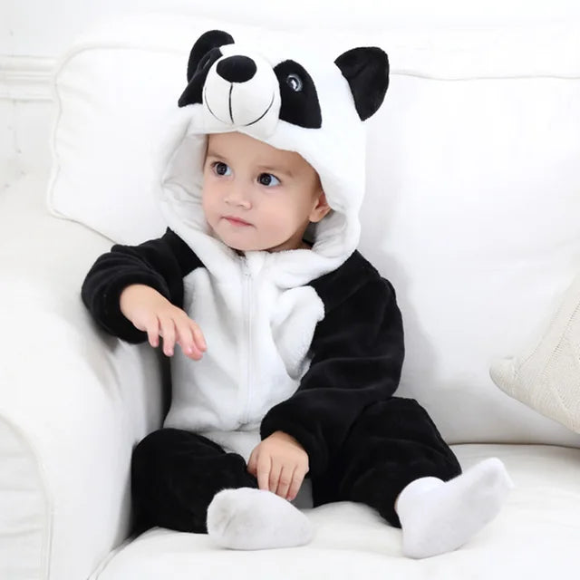 Infant Fleece Romper | Cozy Animal Onesie