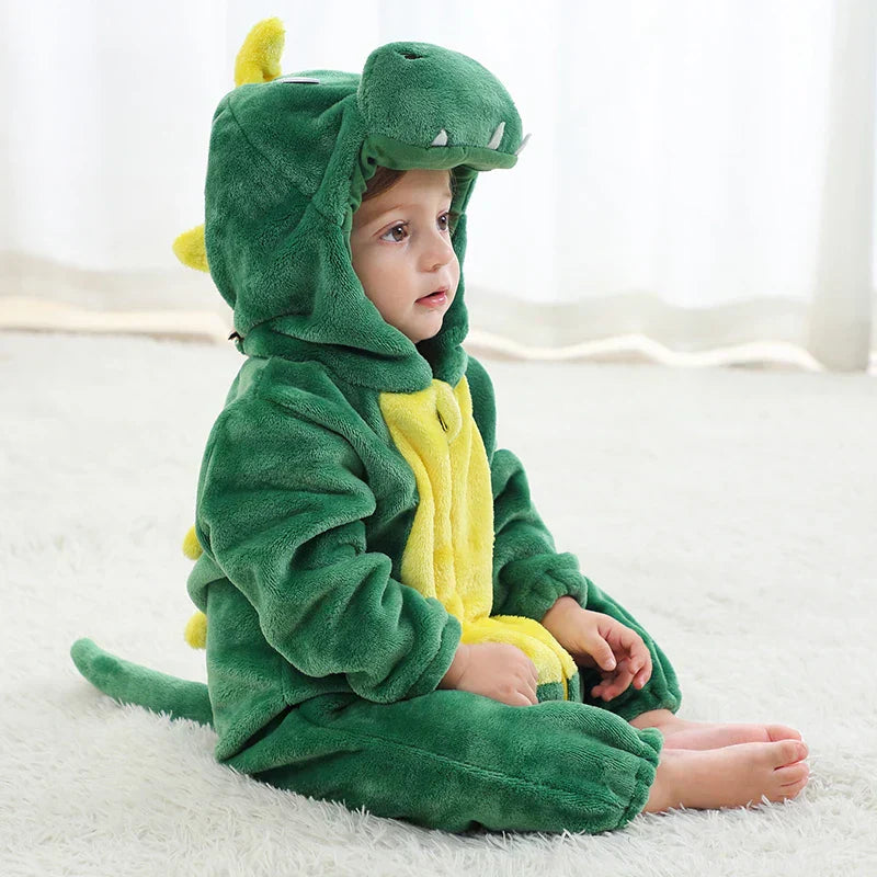 Infant Fleece Romper | Cozy Animal Onesie