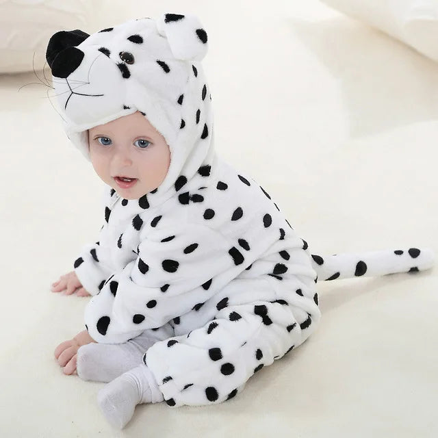 Infant Fleece Romper | Cozy Animal Onesie