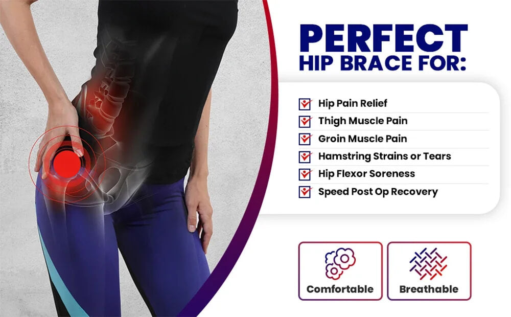 Adjustable Hip Support Brace for Orthopedic Relief