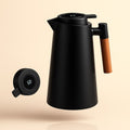 Insulated 1 Liter Thermal Carafe with Temperature Display for Coffee and Tea