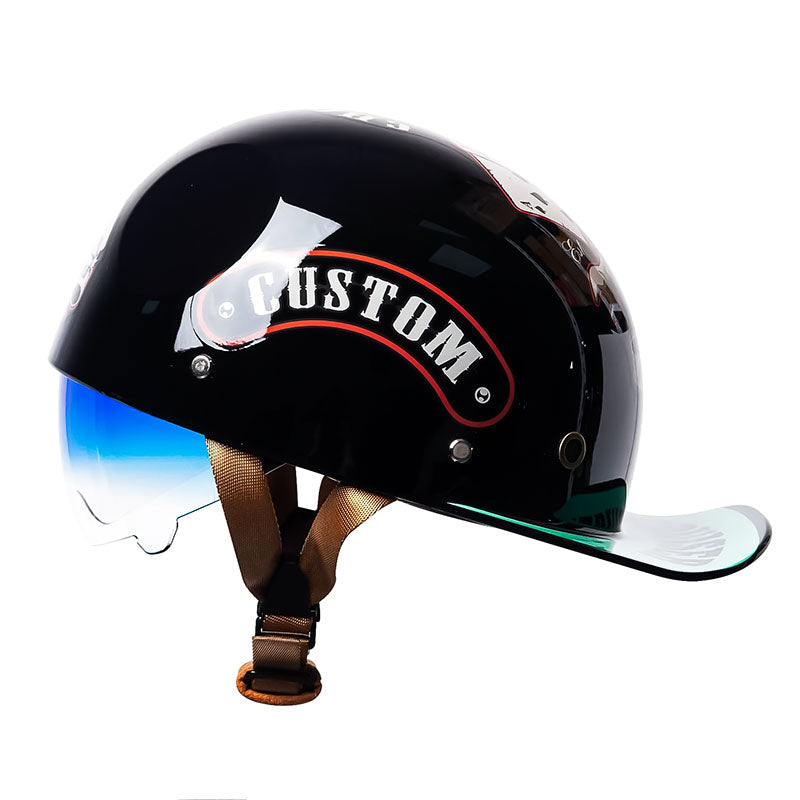 DOT Certified Motorcycle Baseball Helmet