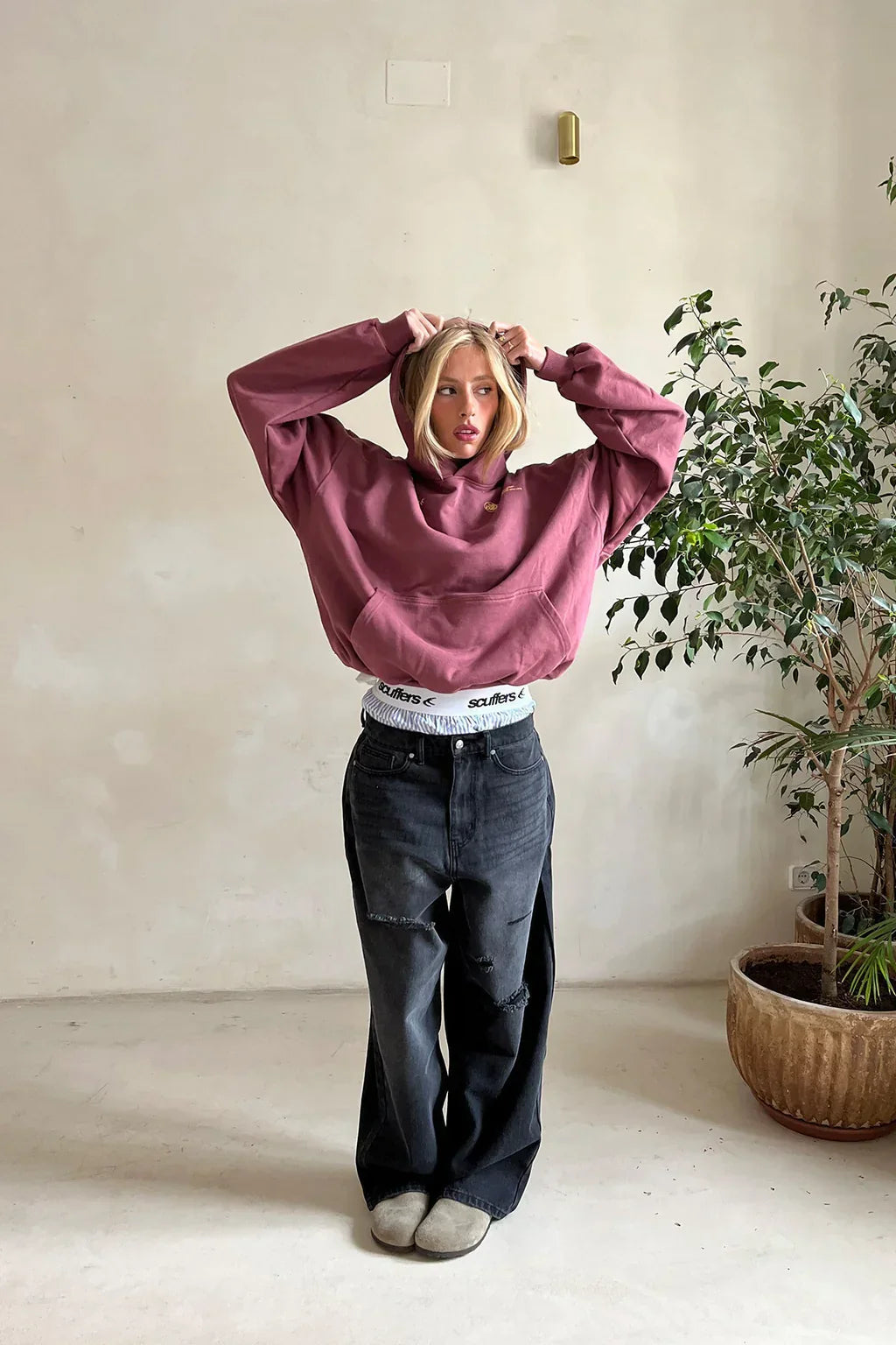 Women's Printed Hoodie | Oversize