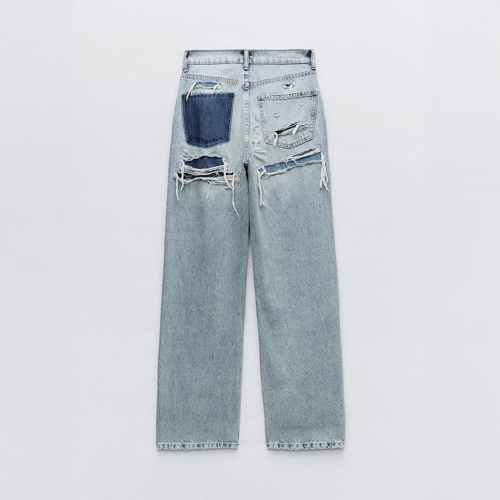 Women's High-Waisted Wide Leg Baggy Jeans | Casual