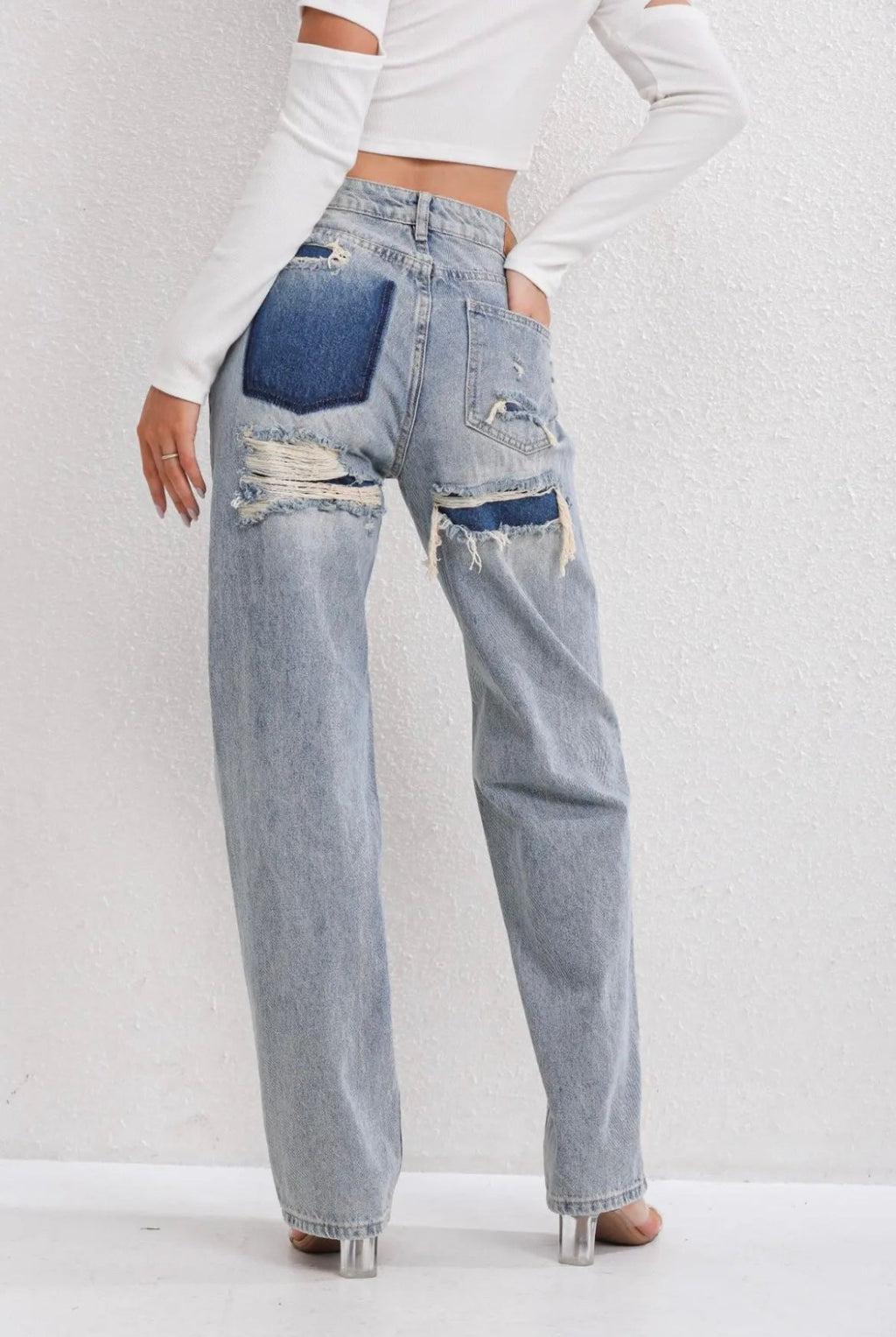 Women's High-Waisted Wide Leg Baggy Jeans | Casual