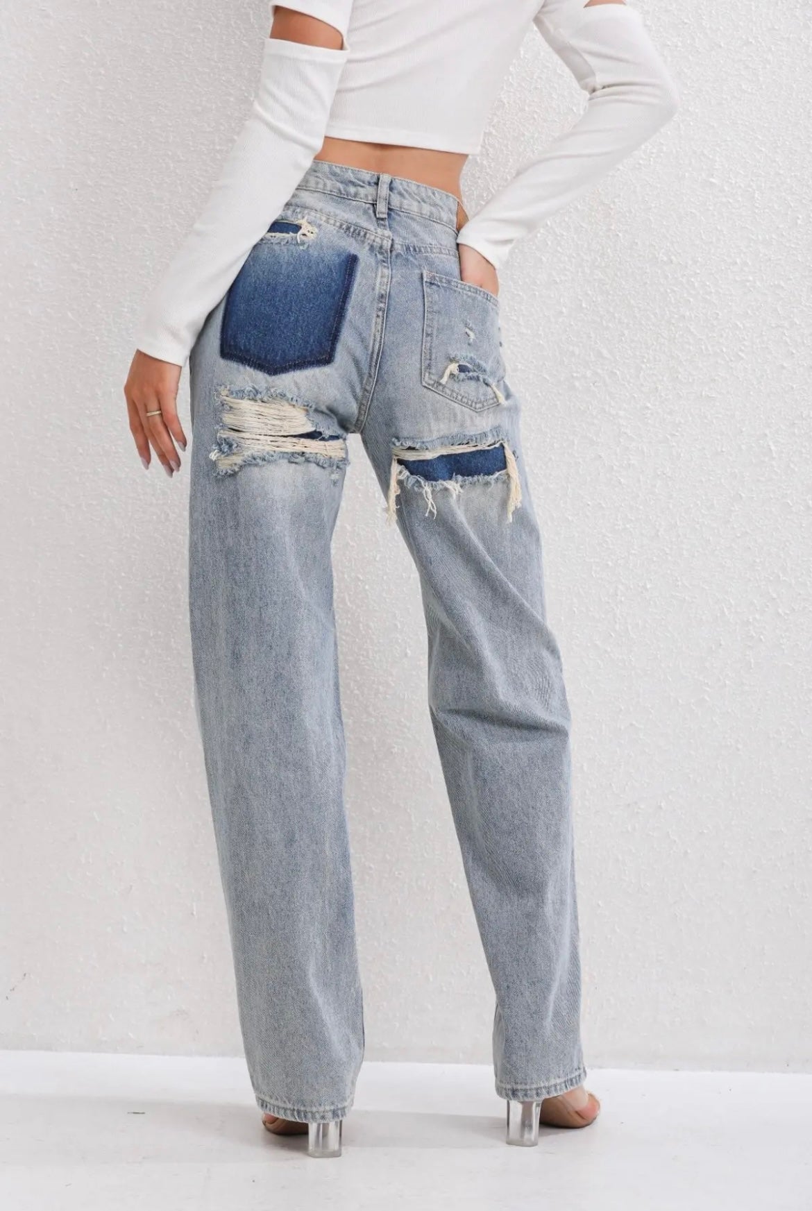 Women's High-Waisted Wide Leg Baggy Jeans | Casual